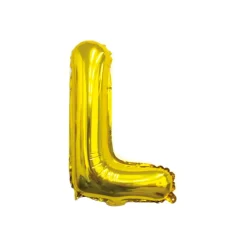 Folieballon Letter L Goud