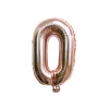 Folieballon letter O roségoud - 35 cm