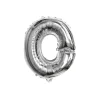 Folieballon letter O zilver - 35 cm