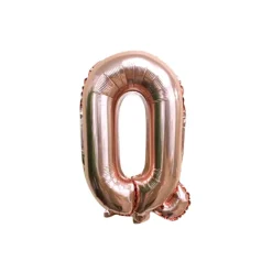 Folieballon letter Q roségoud - 35 cm