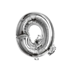 Folieballon letter Q zilver - 35 cm