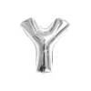 Folieballon letter Y zilver - 35 cm