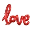 Folieballon Love rood