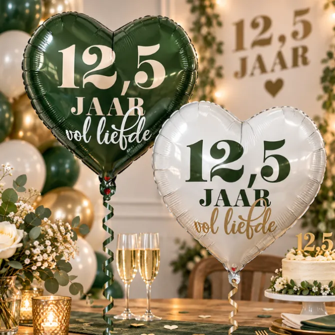 Folieballonnen 12,5 jaar Vol Liefde