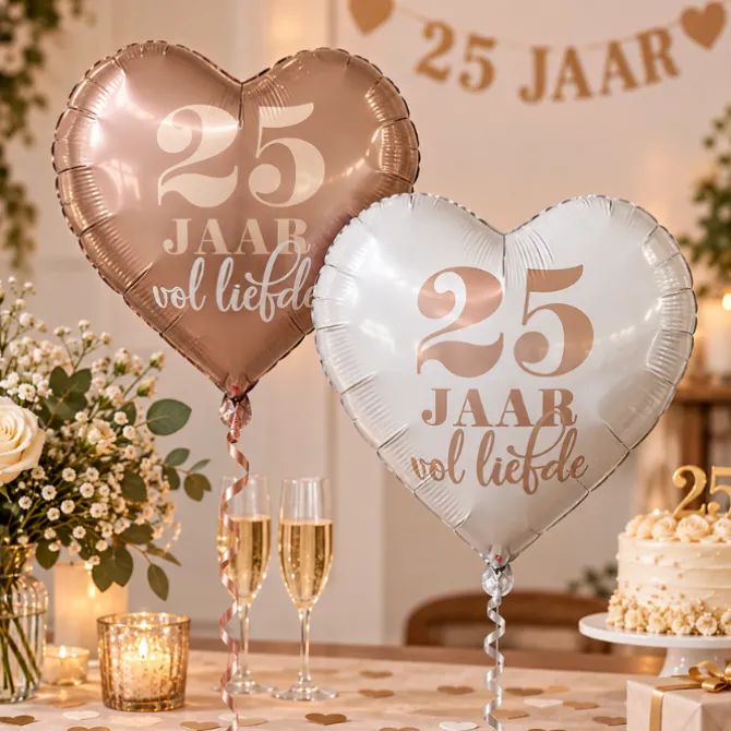 Folieballonnen 25 jaar Vol Liefde