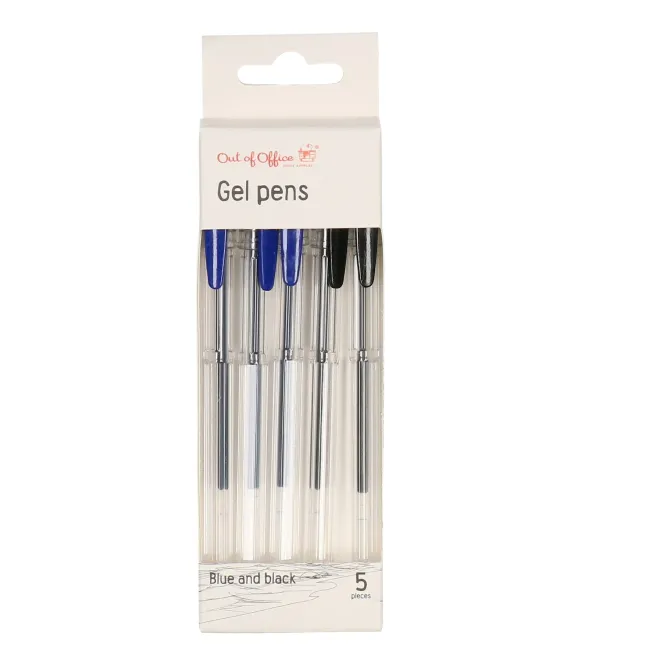 Gelpennen 5 stuks