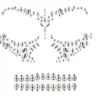 Gezichtsjuwelen Halloween zilver
