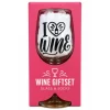 Giftset Wine Glass& Socks I Love Wine