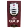 Giftset Wine Glass& Socks Wijnen Wijnen Wijnen