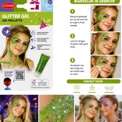 Glittergel groen 14ml