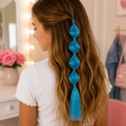 Haarextension gourd shape blauw