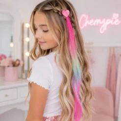 Haarextension met hartje gradient
