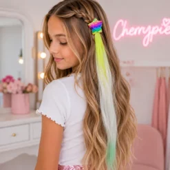 Haarextension met sterretje gradient