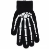 Handschoen met print skelet