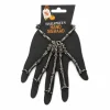 Handsieraad Halloween skelet zilver