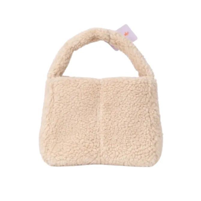 Handtas Teddy Blokken Beige