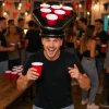 Hoed Beer pong opblaasbaar zwart