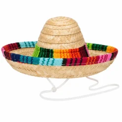 Hoed Mexicaanse sombrero meerkleurig mini