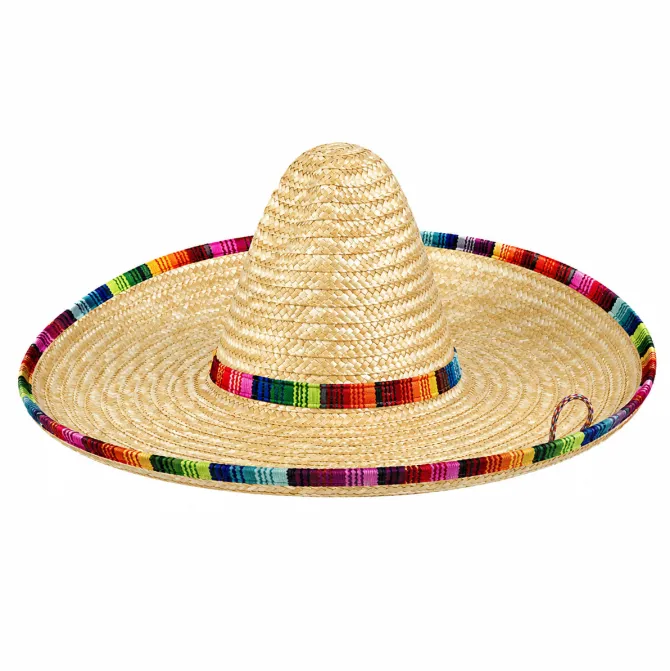 Hoed Mexicaanse sombrero meerkleurig