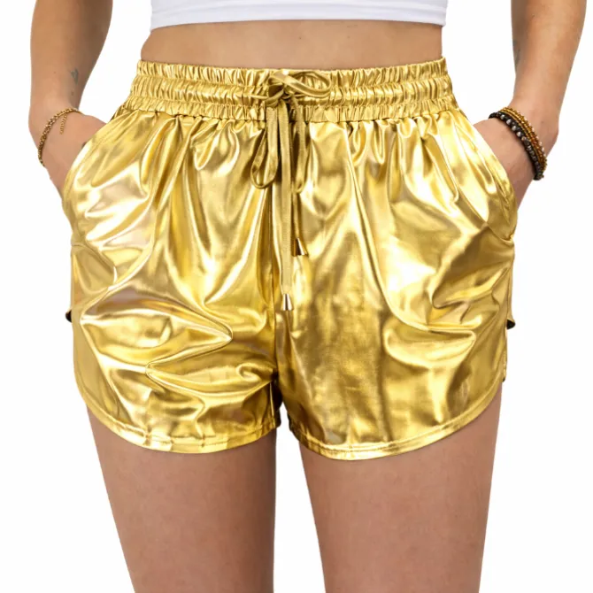 Hotpants goud onesize