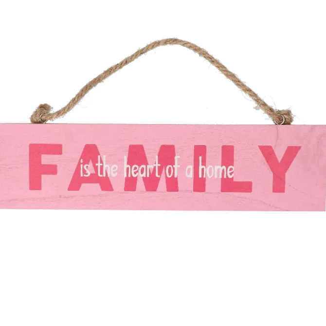 Houten bordje 'Family'