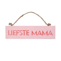 Houten bordje 'Liefste mama'