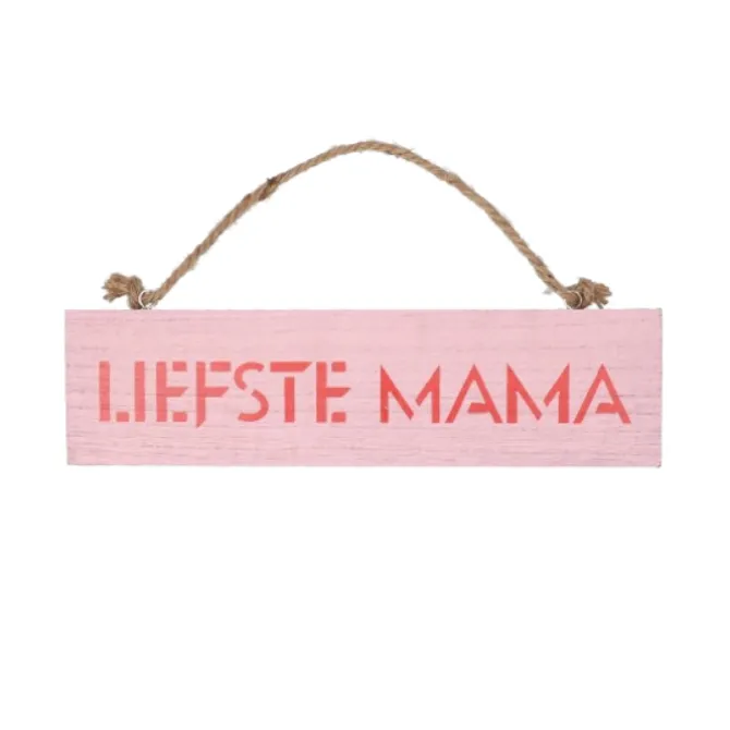 Houten bordje 'Liefste mama'