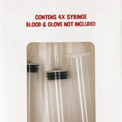 Injectieshotjes Halloween transparant 4 stuks