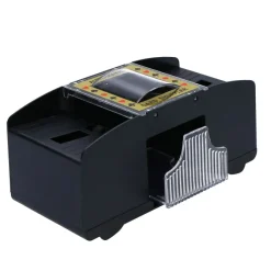 Kaartenschudder automatisch zwart