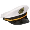 Kapiteinspet met embleem zwart/wit