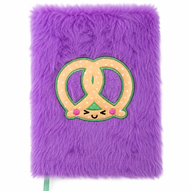 Kawaii Pluizig Notitieboek A5 Pretzel