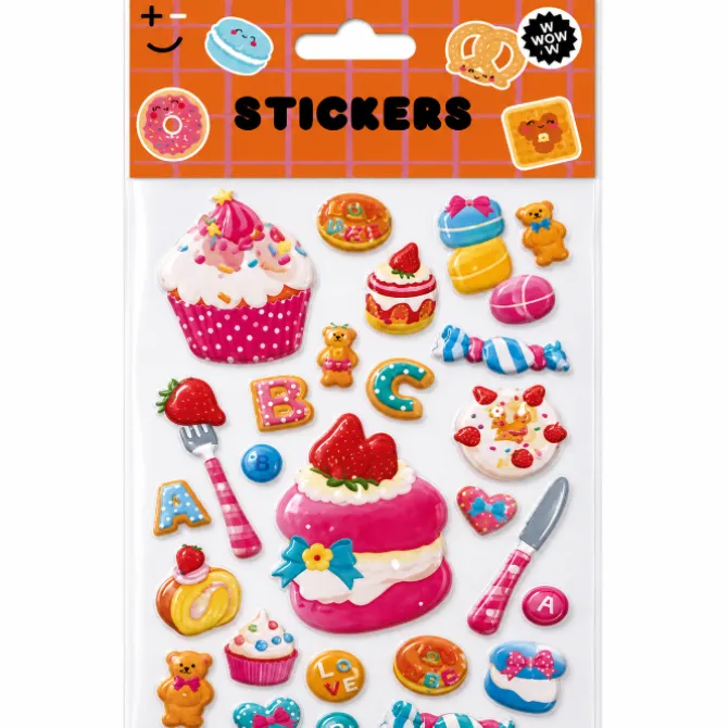 Kawaii Puffy Stickers - groot