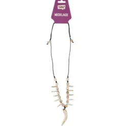 Ketting haaientanden zwart/wit