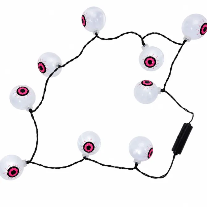 Ketting Halloween oogballen LED