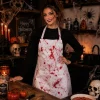 Keukenschort Halloween bloederig wit/rood