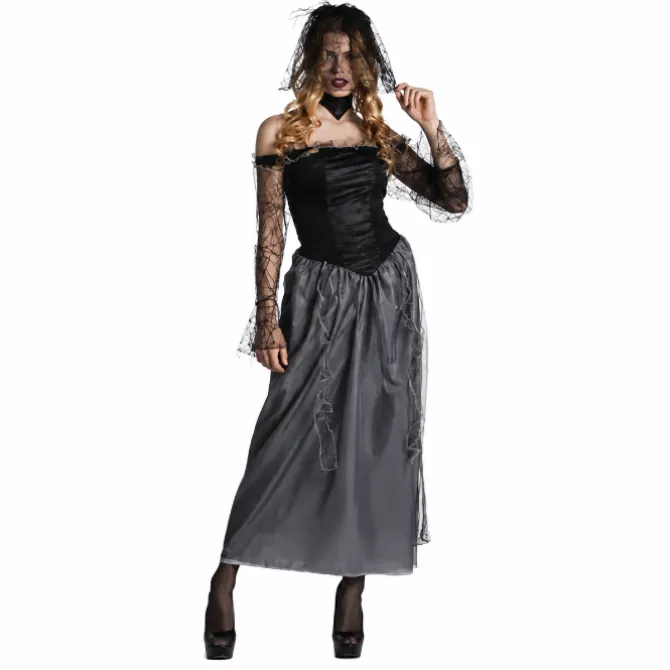 Kostuum Arachne zwart dames maat 36/38
