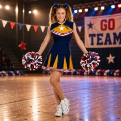 Kostuum cheerleader 5-7 jaar