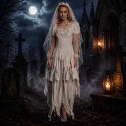 Kostuum Ghost bride wit dames maat 40/42