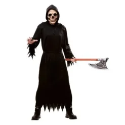 Kostuum Grim Reaper zwart heren one size
