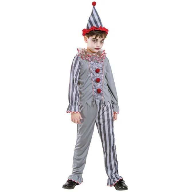 Kostuum Halloween creepy clown jongen 8-10 years
