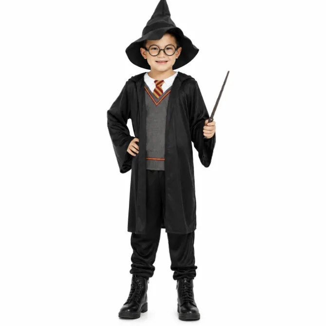 Kostuum Halloween tovenaar jongen maat L
