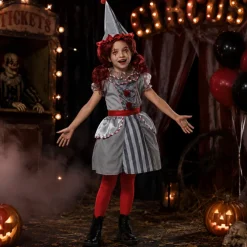 Kostuum meisjes creepy clown 8-10 years