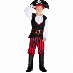 Kostuum piraat Tom meerkleurig jongen 7-9 jaar