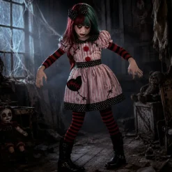 Kostuum possessed doll 10-12 jaar