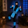Kostuum Royal ninja blauw/zwart jongen 4-6 jaar