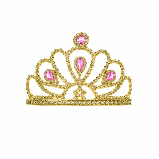Kroon diamanten goud/roze