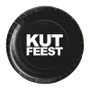 Kut feest bordjes groot 8 stuks