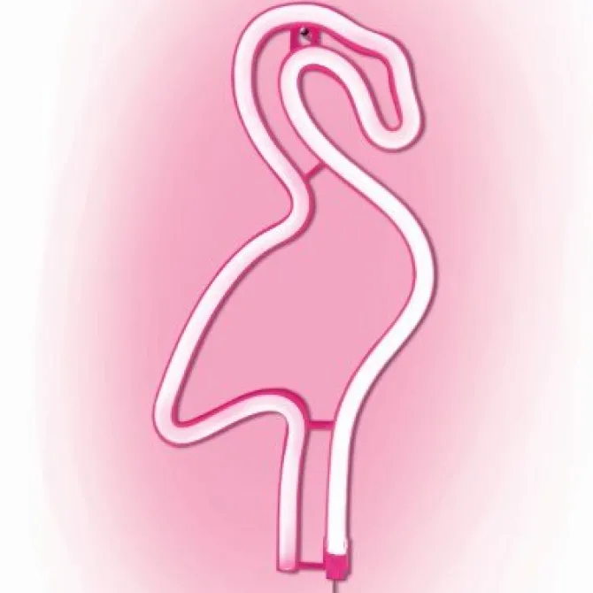 Lamp flamingo neon roze