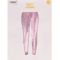 Legging metallic roze - one size