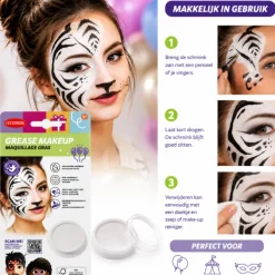 Make-up wit oliebasis 14 gram
